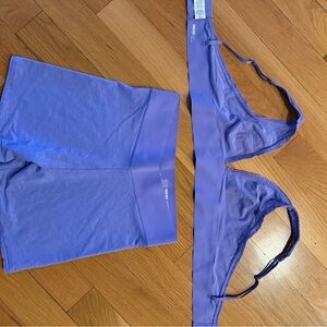 Aerie Purple Bralette and Shorts Set